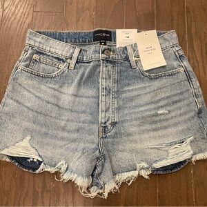 Lucky Brand Women's Light Blue Distressed Jean Shorts